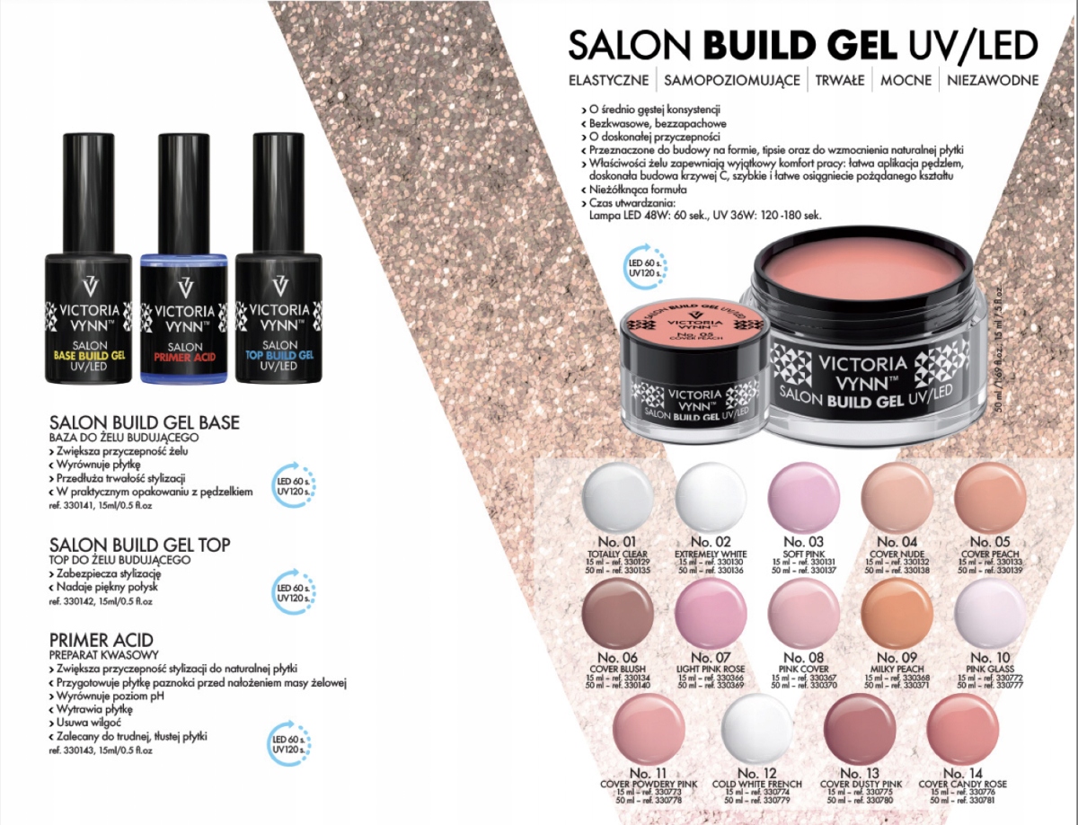 Victoria Vynn Build Gel UV/LED 11 Powder Pink 15ml Marka Victoria Vynn