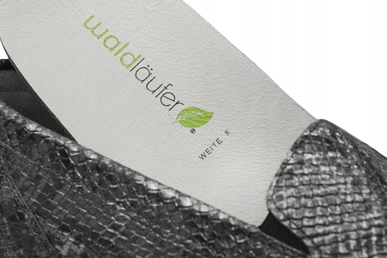 Mokasyny WALDLAUFER 640004 r.39 (5,5) Tęgość K Haluksy Półbuty Klare Wzór dominujący bez wzoru