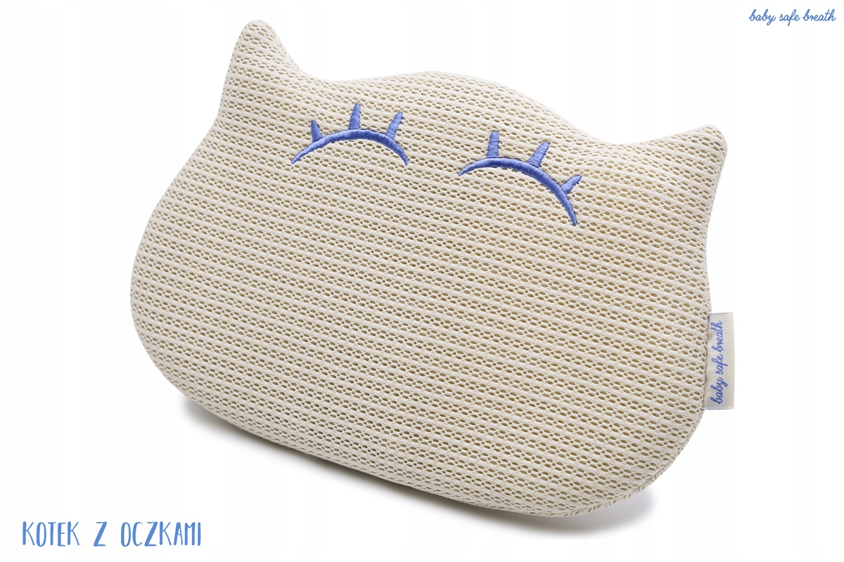 

Poduszka Baby Safe Breath Pianka Memory Kotek Beż