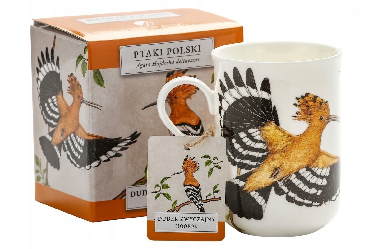 

Kubek porcelana dudek na urodziny Hajdecka ptaki