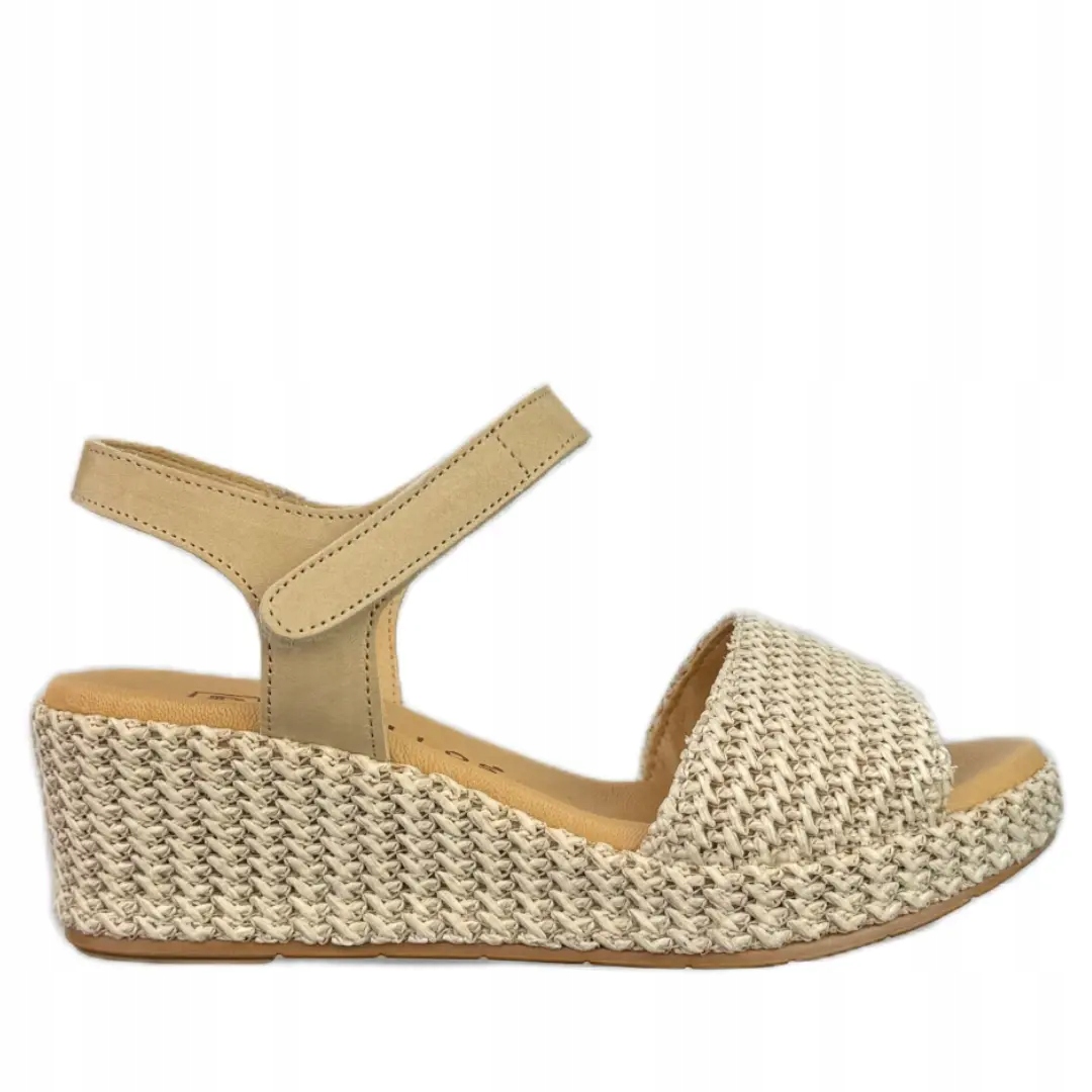 Dámské sandály Pitillos 10561 natural velikost 37, Béžová