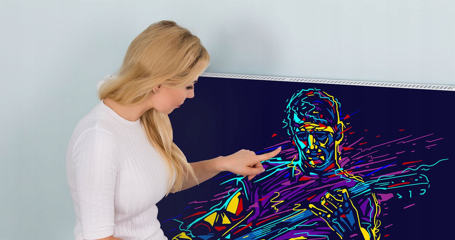 MAGNES MATA MAGNETYCZNA NA KALORYFER 100x60 MUZYK FOTOTAPETA Grubość materiału 1 mm