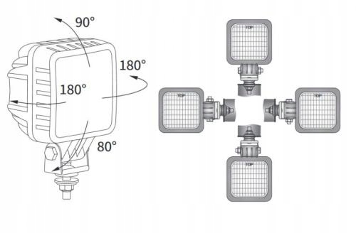 LED2.47506 - 2000lm diffused галогенная светодиодная рабочая лампа MYB