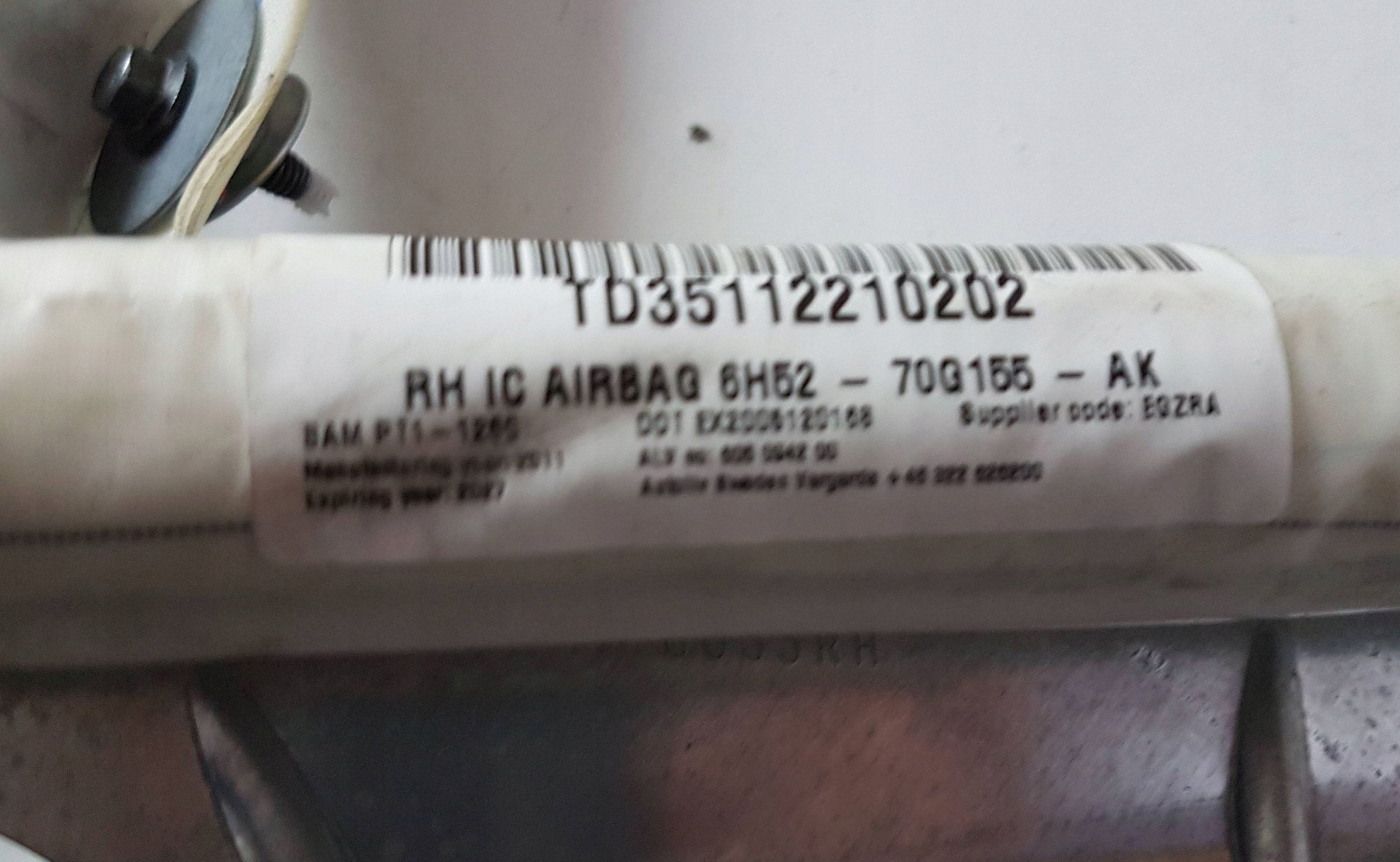 2008 LAND ROVER FREELANDER 2 - LR2 пиропатрон воздушная 6H5270G155