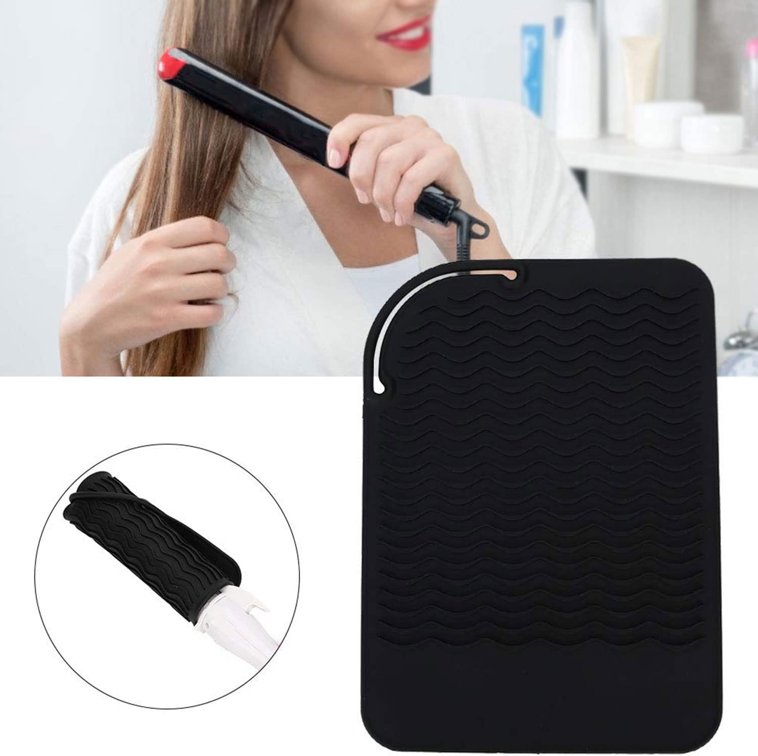 MATA SILIKONOWA PODKŁADKA POD LOKÓWKĘ PROSTOWNICĘ Stan opakowania oryginalne