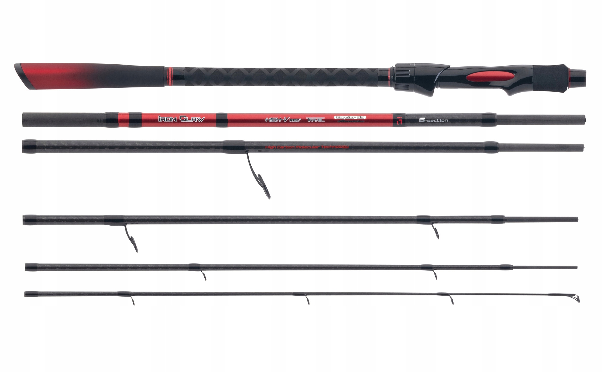 Wędka Iron Claw High-v Red 2 Travel Spin 270/25-75g
