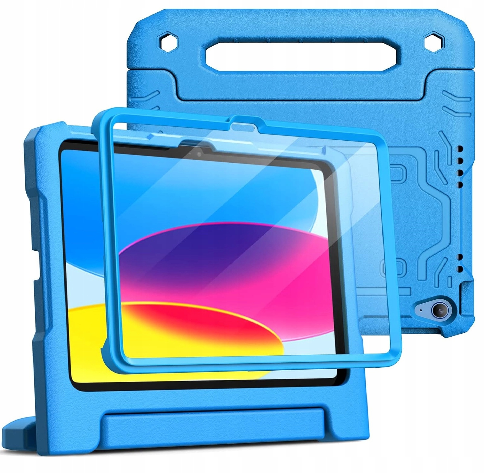 Etui Ochronne dla Dzieci Apple iPad 10 g Pokrowiec Ochrona Ekranu Niebieski