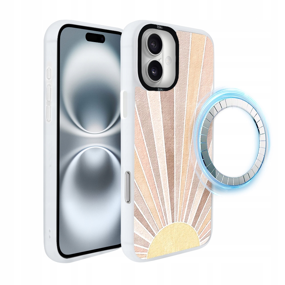Pouzdro pro iPhone 16 Plus Ibizu DropGuard Matt s MagSafe, východ slunce