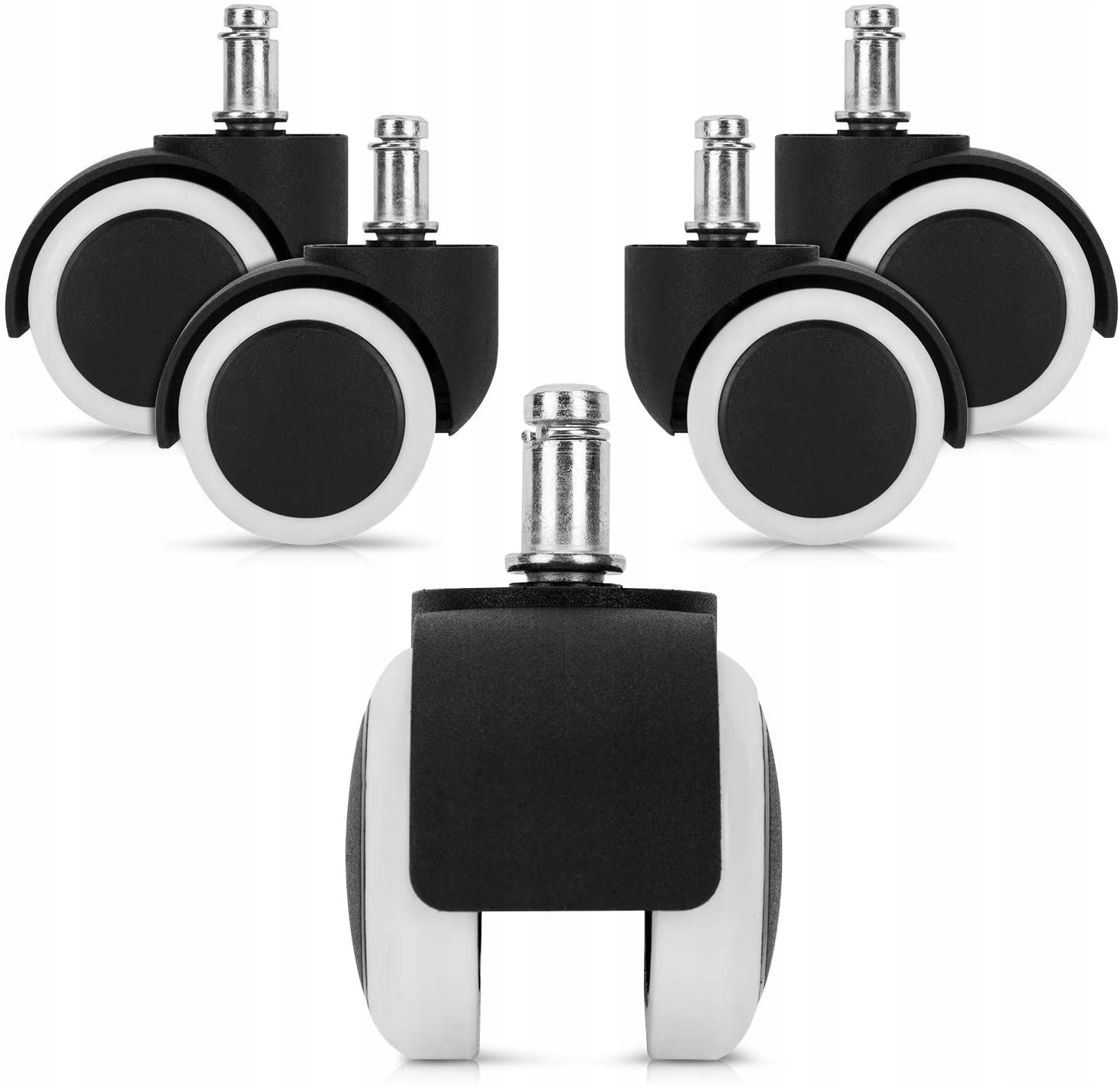 

Kółka do Fotela Kauczukowe Gumowe 5 Sztuk 11mm