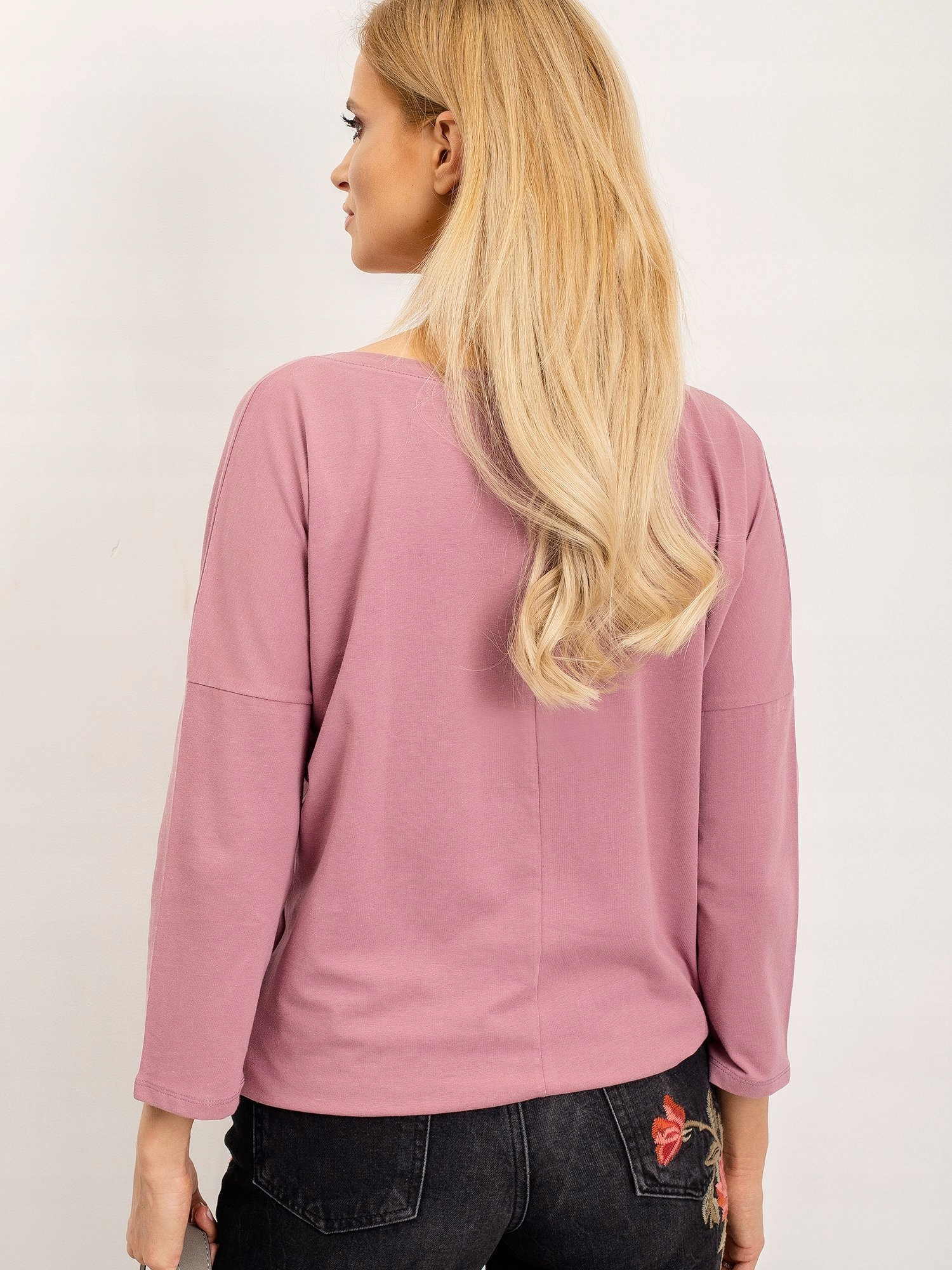 Brudnoróżowa BLUZKA DAMSKA bawełna kolory Marka Basic Feel Good