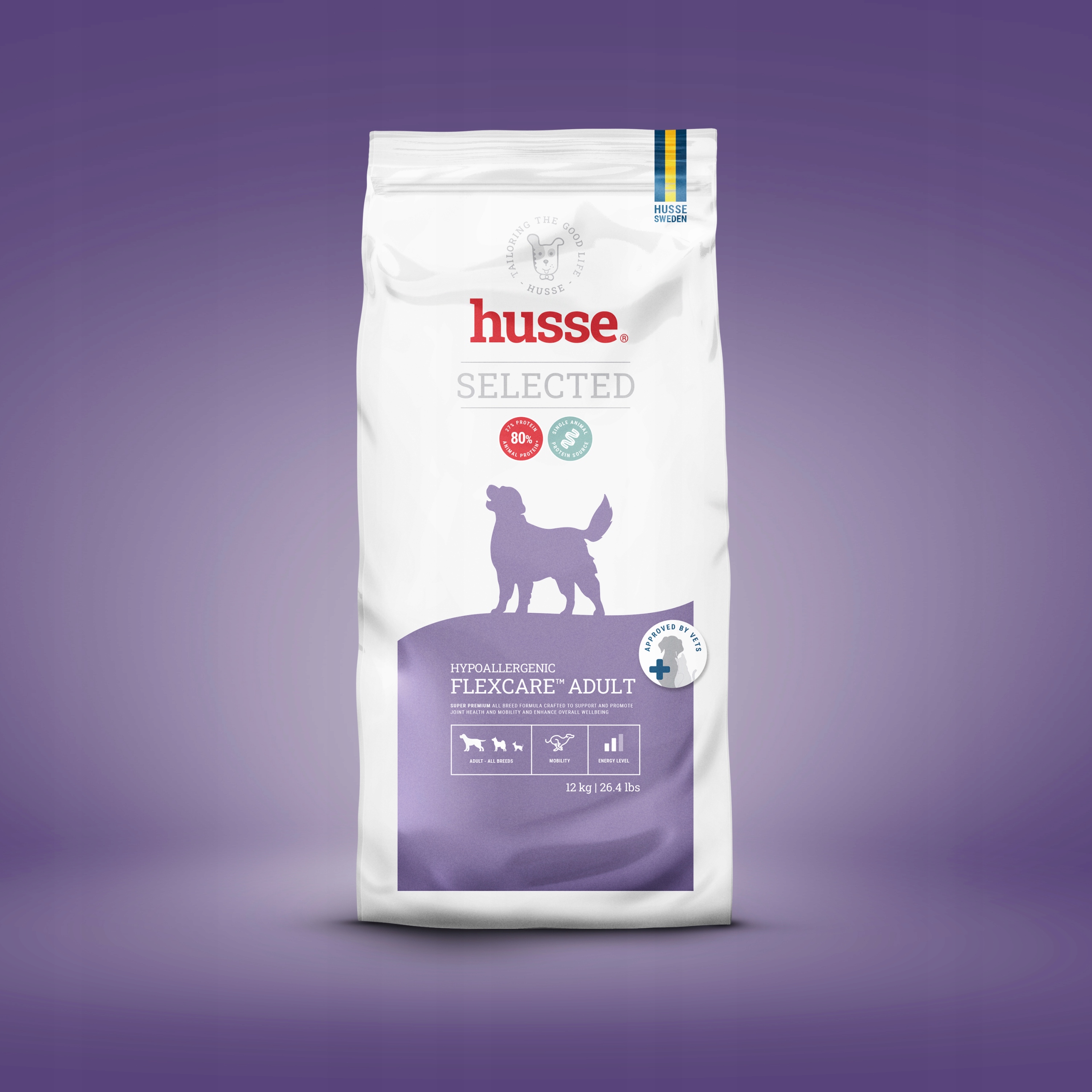 Husse Hypoallergenic Flexcare Adult, 7 kg karma dla psów wspierająca stawy