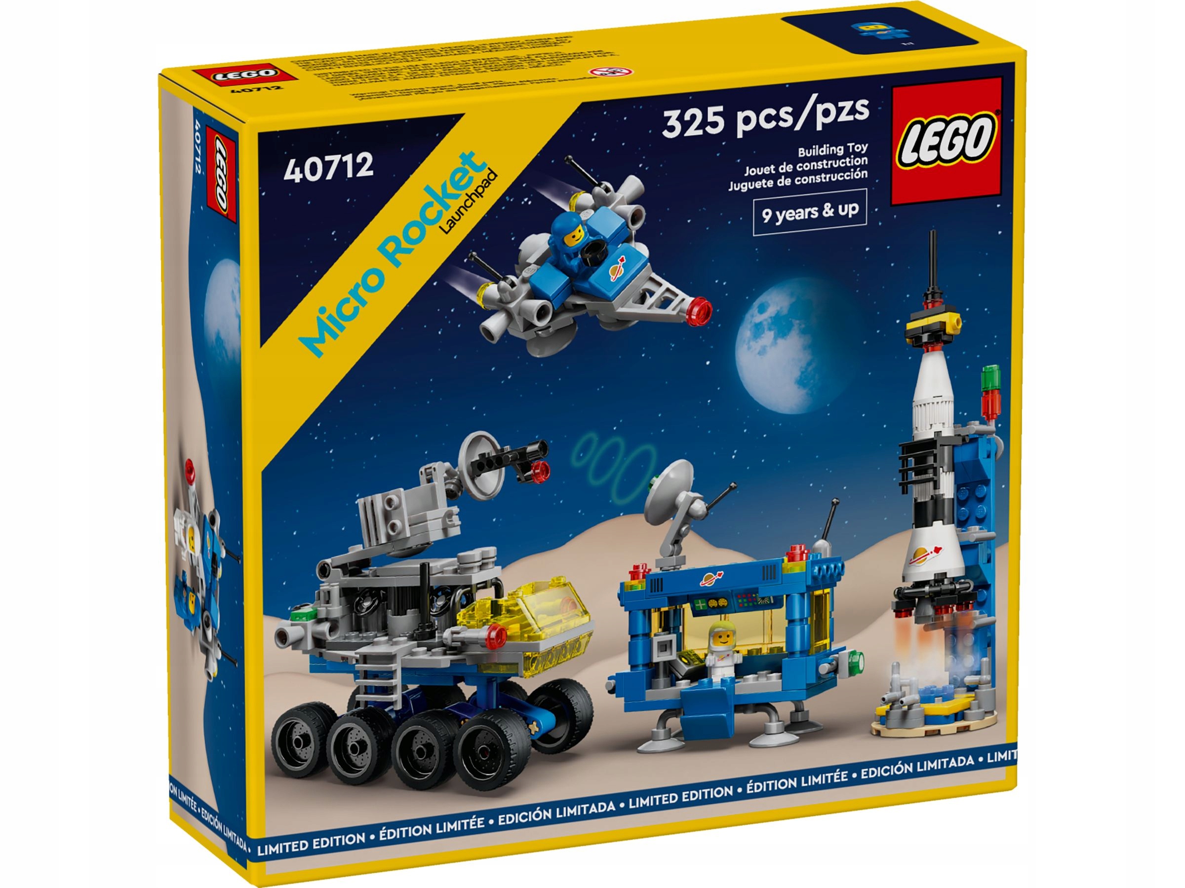 Oryginalne LEGO Stanowisko startowe Rakiety 40712 Klocki reedycja z lat 80