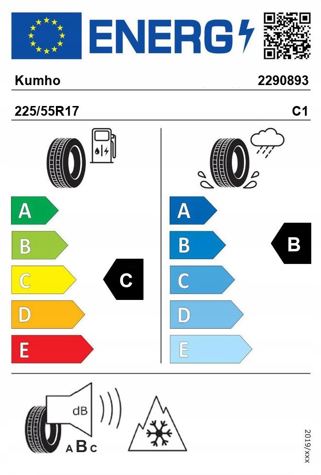 1x KUMHO WINTERCRAFT WP52 225/55R17 101 V Liczba opon w ofercie 1 szt.