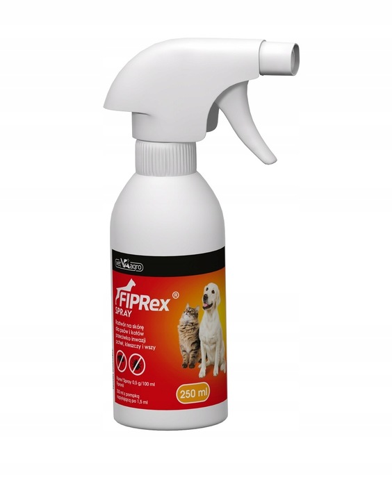 Fiprex Spray 500mg/100 ml na pchły i kleszcze dla psów i kotów 250 ml