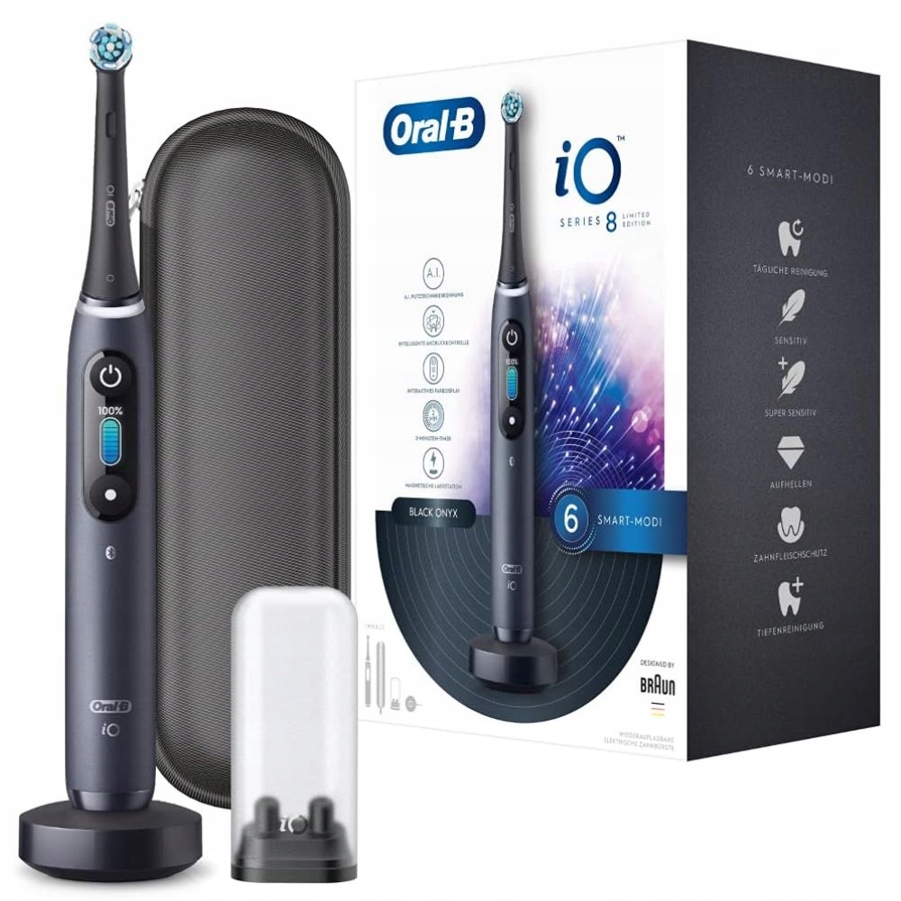 Szczoteczka elektryczna magnetyczna Oral-B iO Series 8N Black Onyx Etui