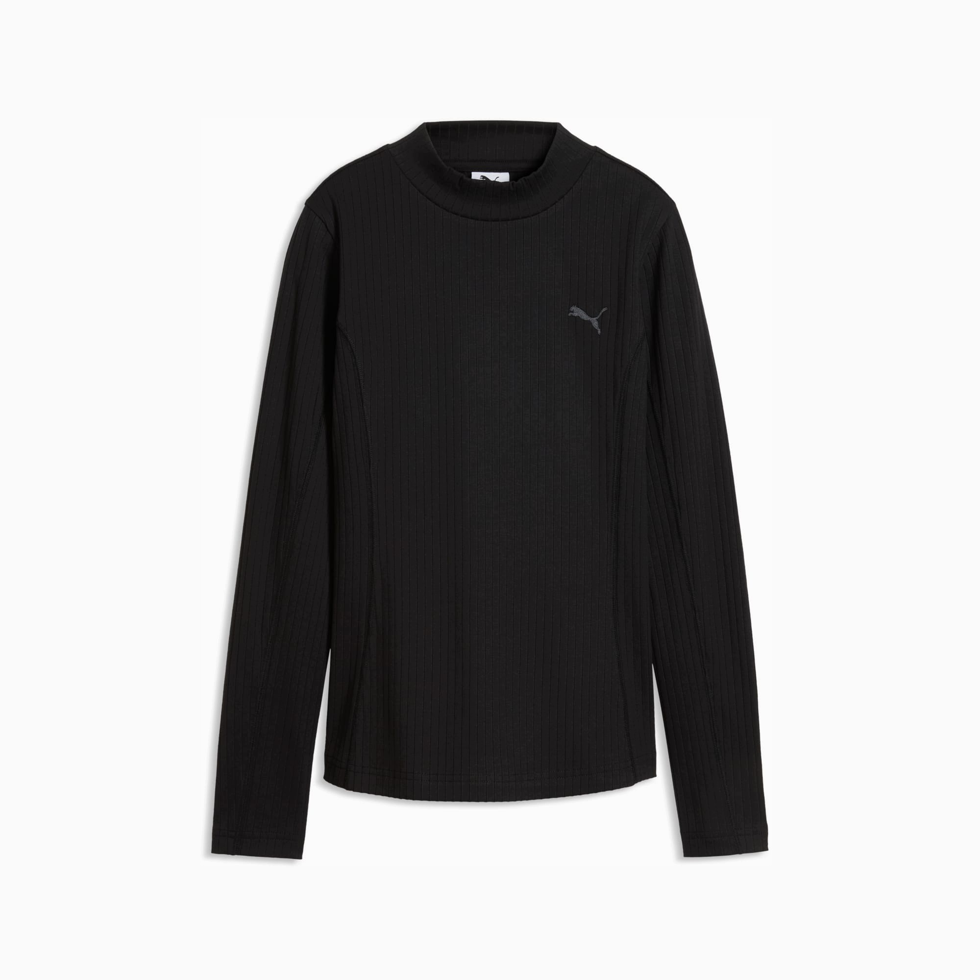 Dámská halenka Puma s dlouhým rukávem, žebrovaný longsleeve, velikost 694025 01, velikost vel.