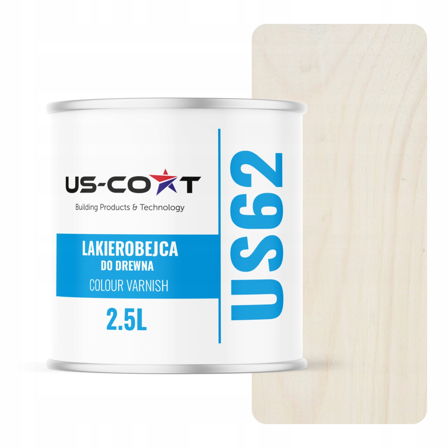 Lakierobejca Do Drewna 3W1 Biały Extra Lazura Biała Satyna 2.5L Ochronna Uv