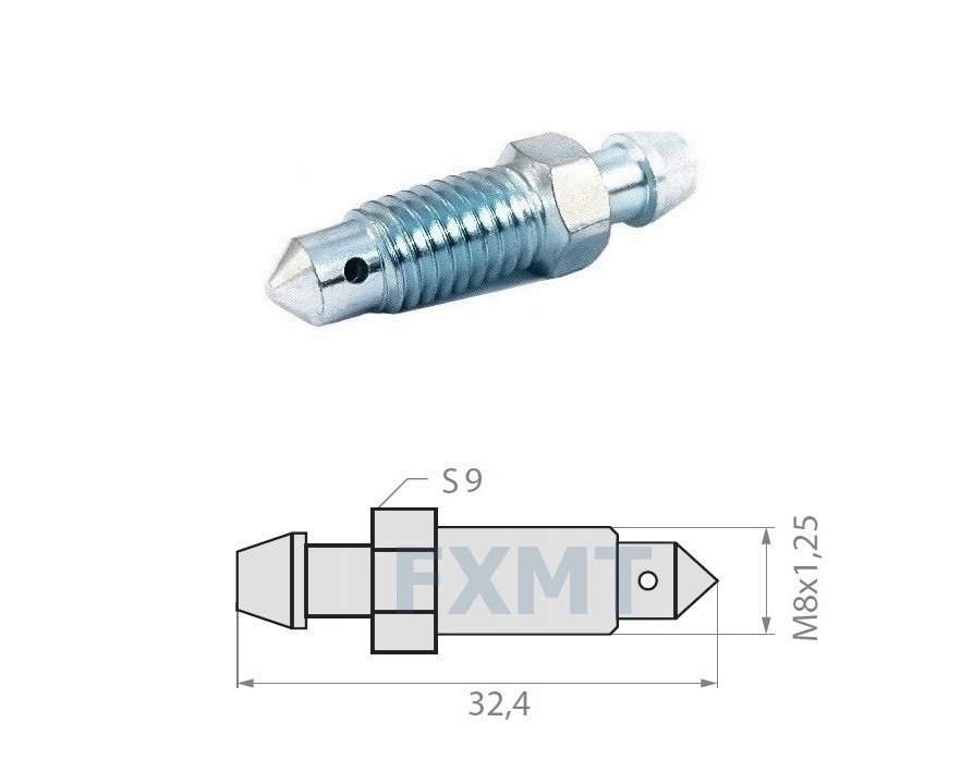 5× Odpowietrznik zacisku hamulcowego WP 0015/010