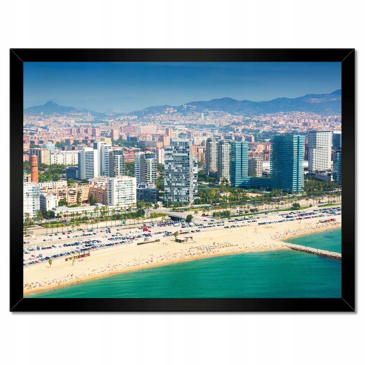 Plakáty v rámu 40x30 Barcelona Panorama