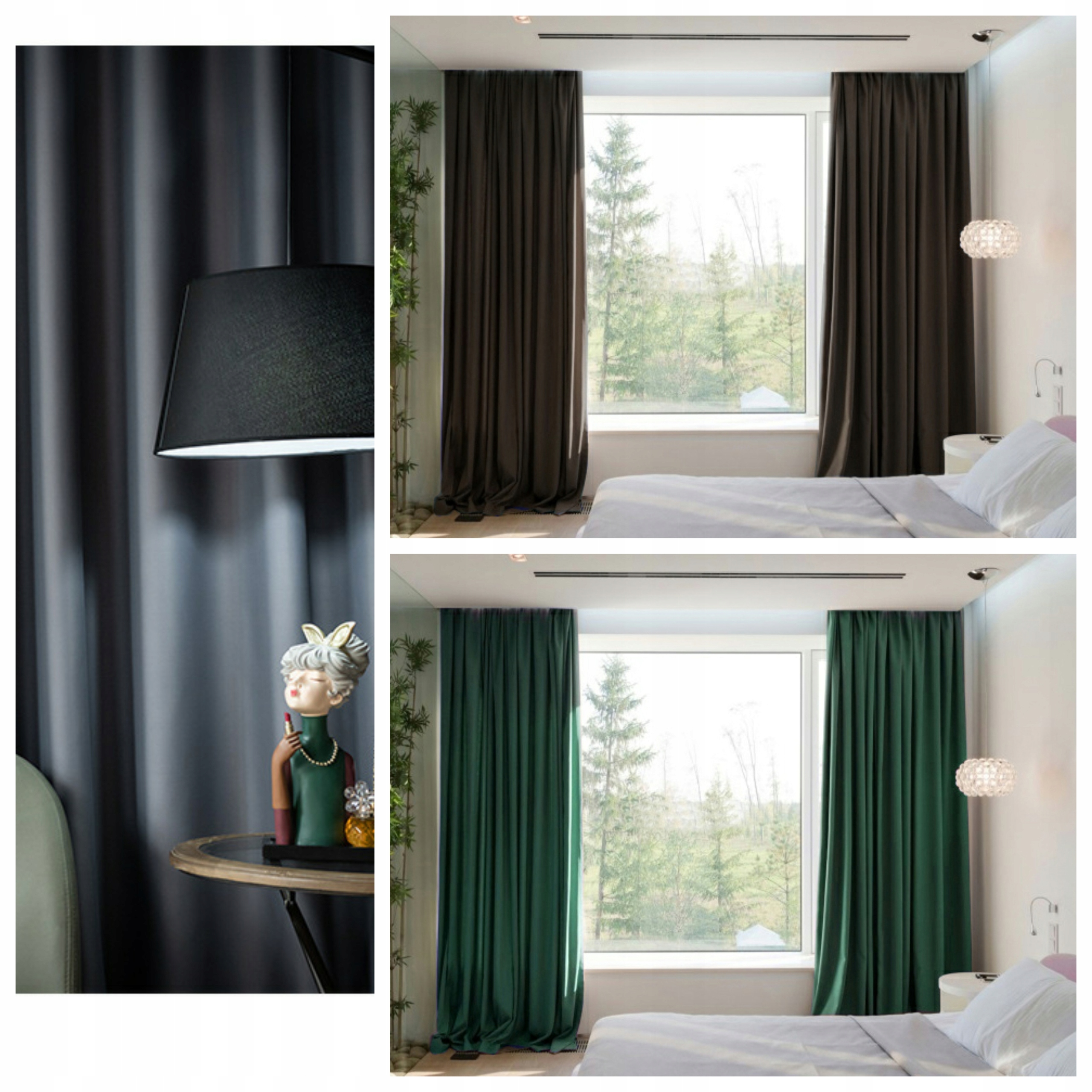 ZASŁONY BLACKOUT ZASŁONA ZACIEMNIAJĄCA NA WYMIAR Styl Nowoczesny