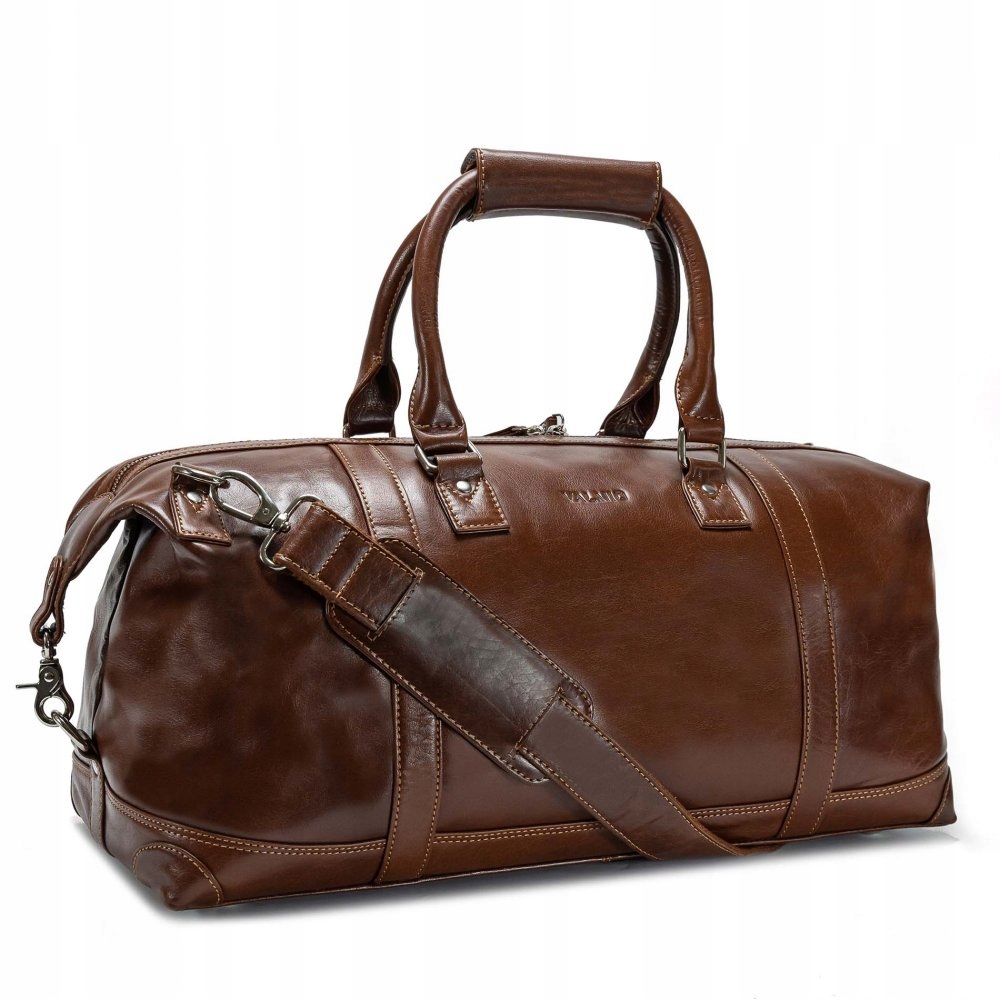 Skórzana torba podróżna Valmio Linvo Tan