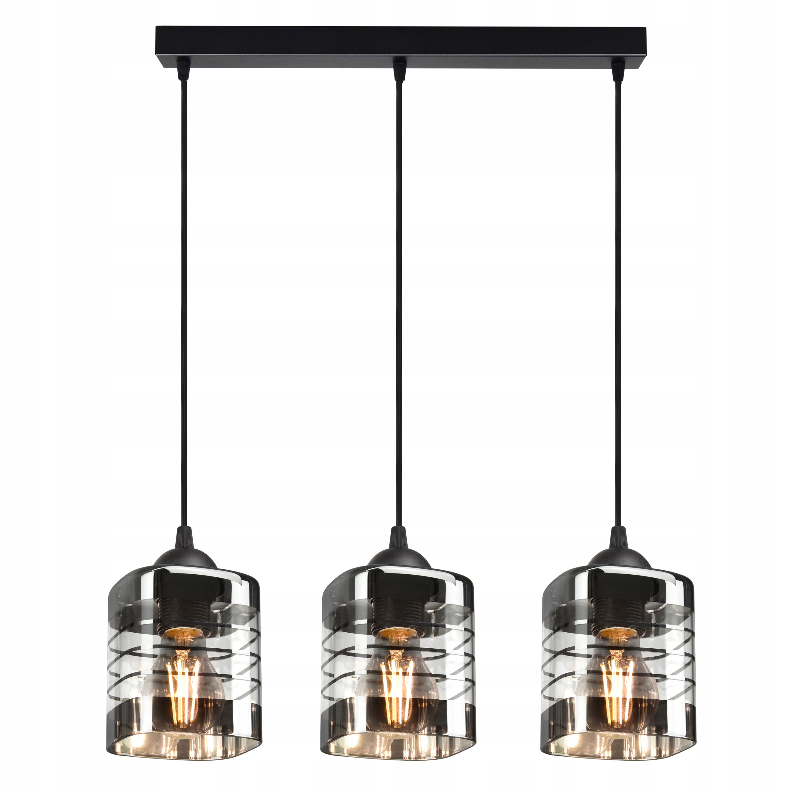 

Szklana Lampa Wisząca Sufitowa Żyrandol Plafon Led