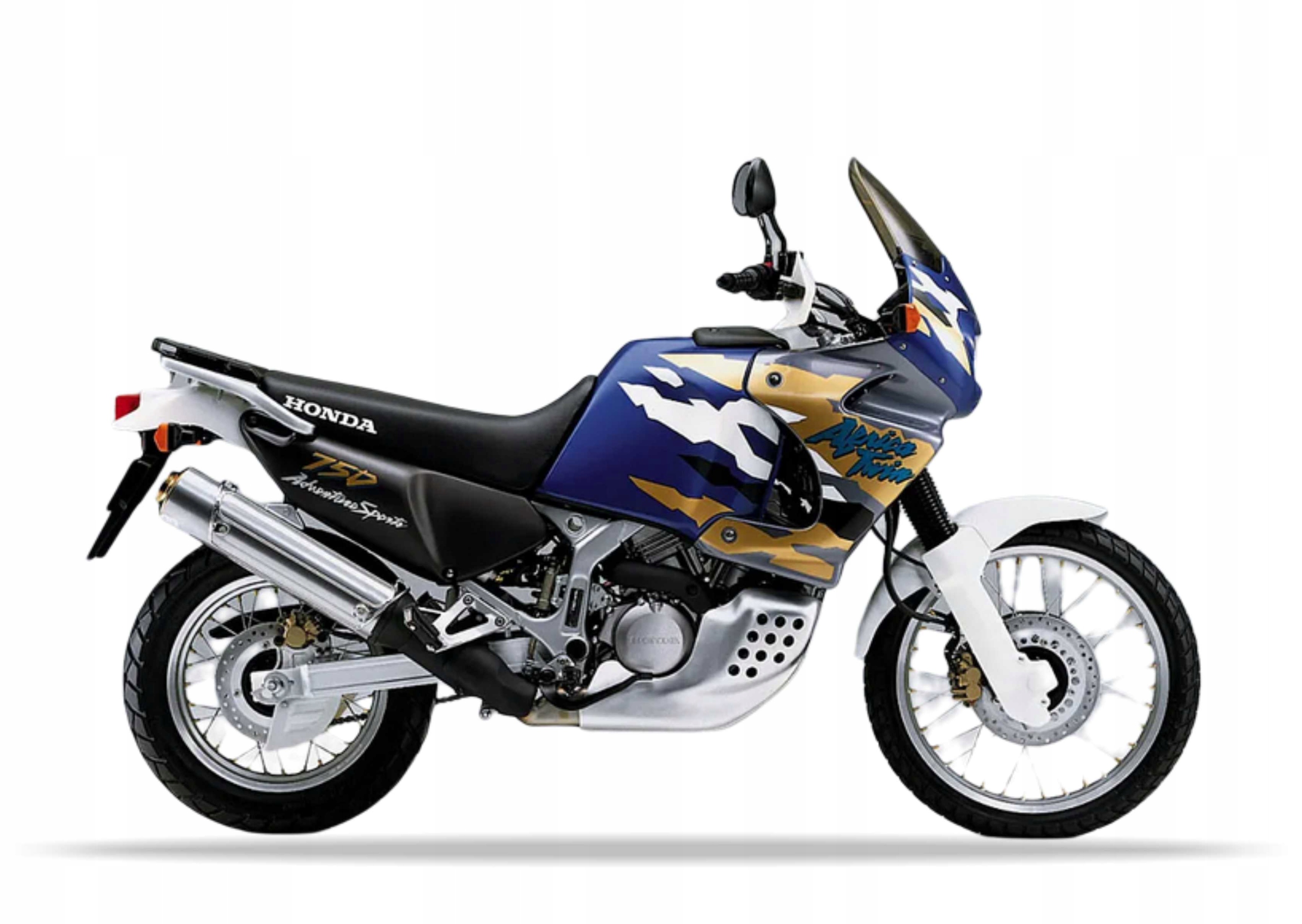 Samolepky Juula Pro Honda Xrv 750 Africa Twin 1996-1999 Modré PB273 Zlaté
