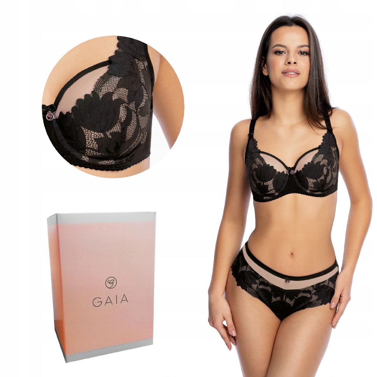 Podprsenka Gaia Soft 1135 měkká černá 65J