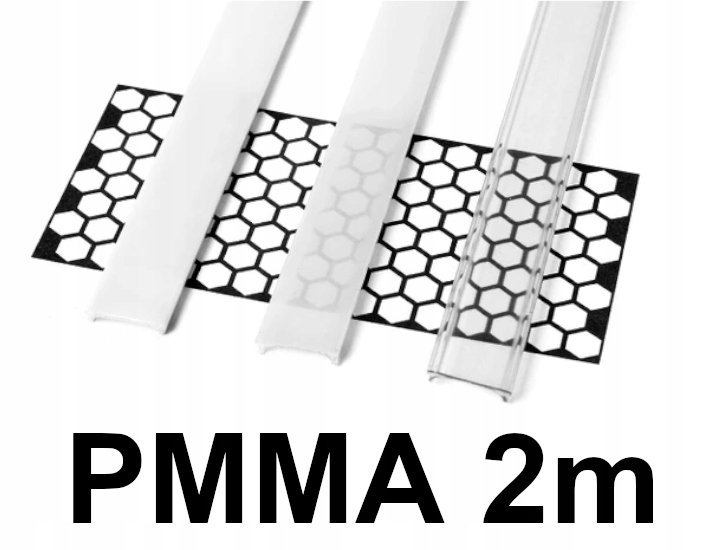 KLOSZ DO PROFILI LED 2M A B C D G H Y Z X - PMMA