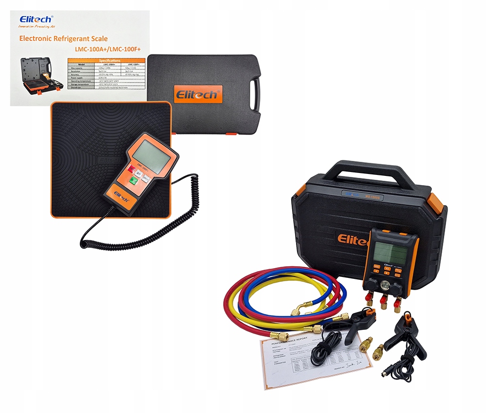 Digitálne Manometre Elitech MS-1000S Hmotnosť Elitech LMC-100F+