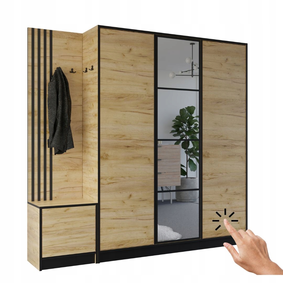 Šatní skříň Costa 14 dub craft zlatý Vzor 1