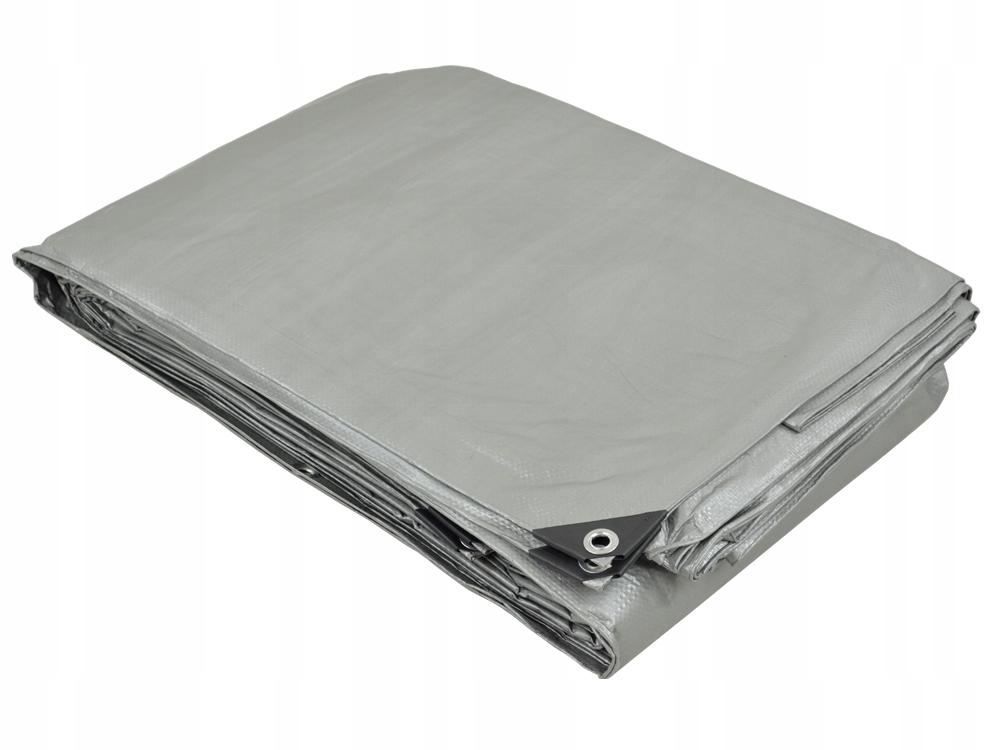 MOCNA PLANDEKA 5x6 m SREBRNA WZMACNIANA UV++ GRUBA Producent Wimar