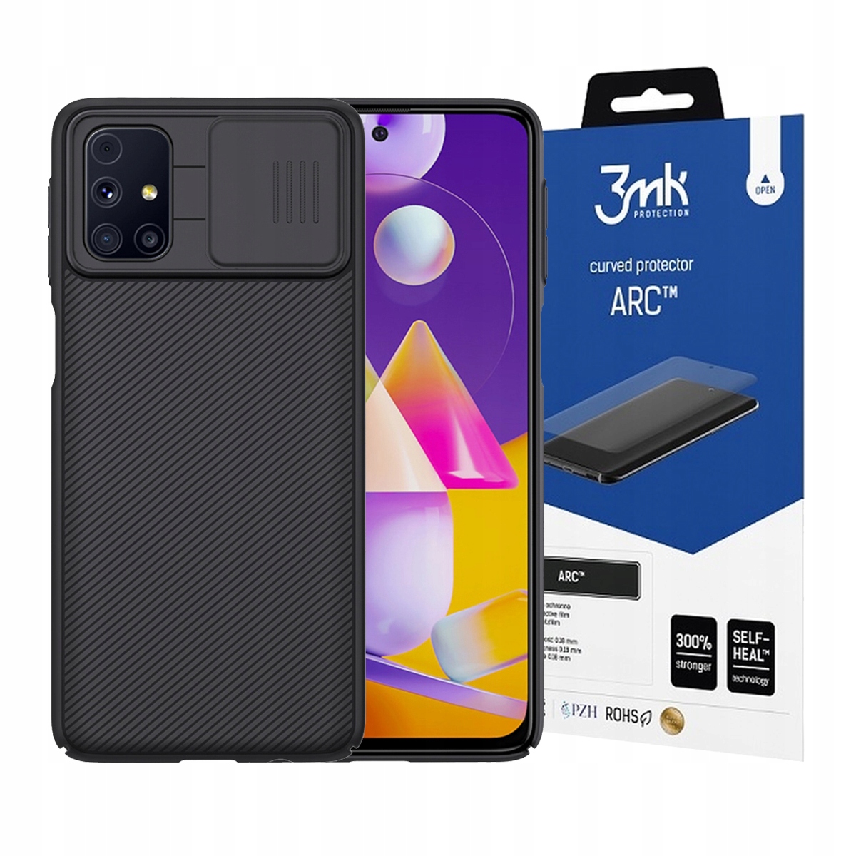 

Nillkin Camshield Etui Do Galaxy M31S + Folia 3MK