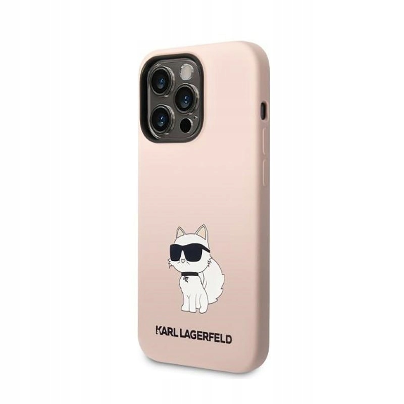Karl Lagerfeld Silicone Nft Choupette Pouzdro pro iPhone 14 Pro (růžové)