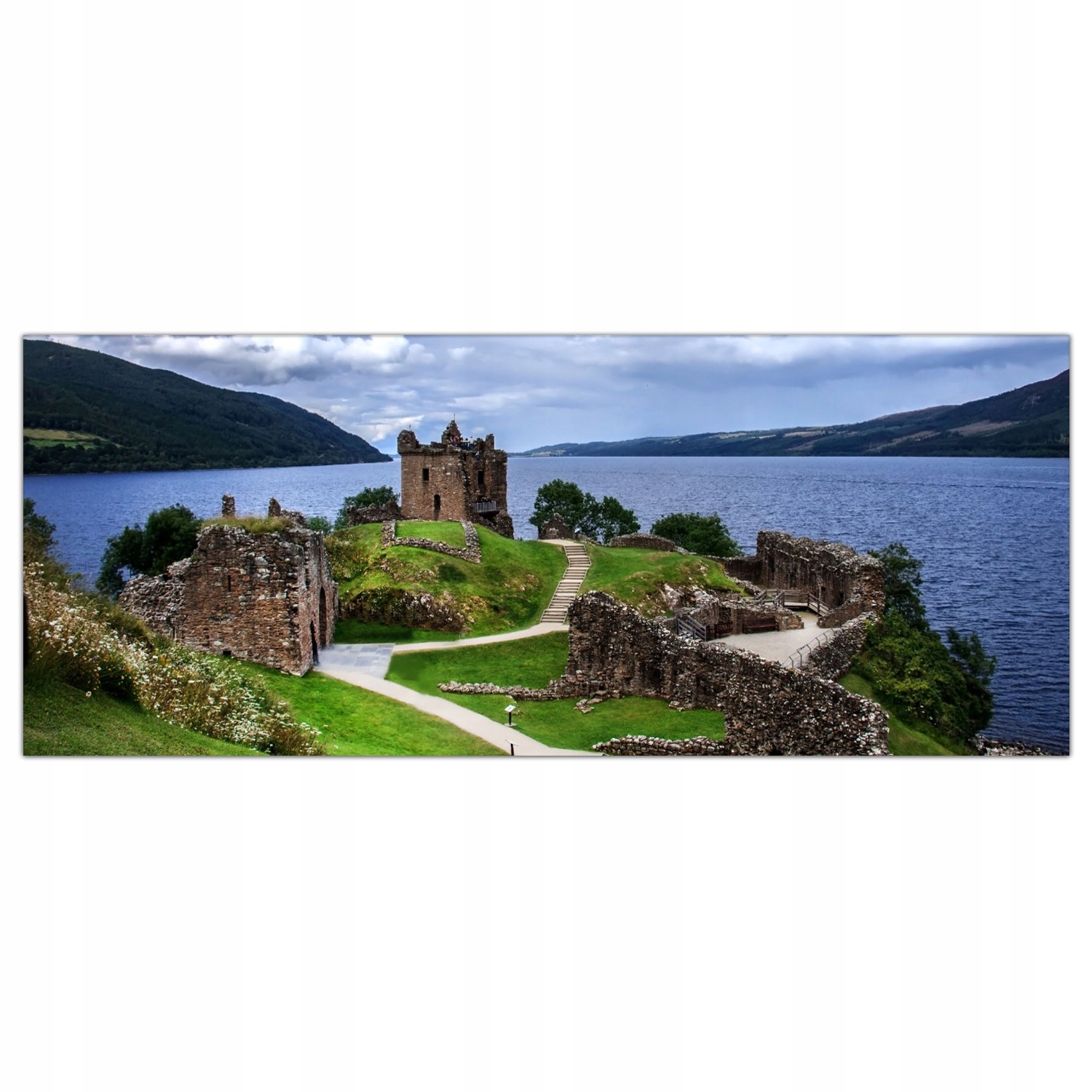 

Obraz Szklany Foto-obraz Zamek Loch Ness 125x50