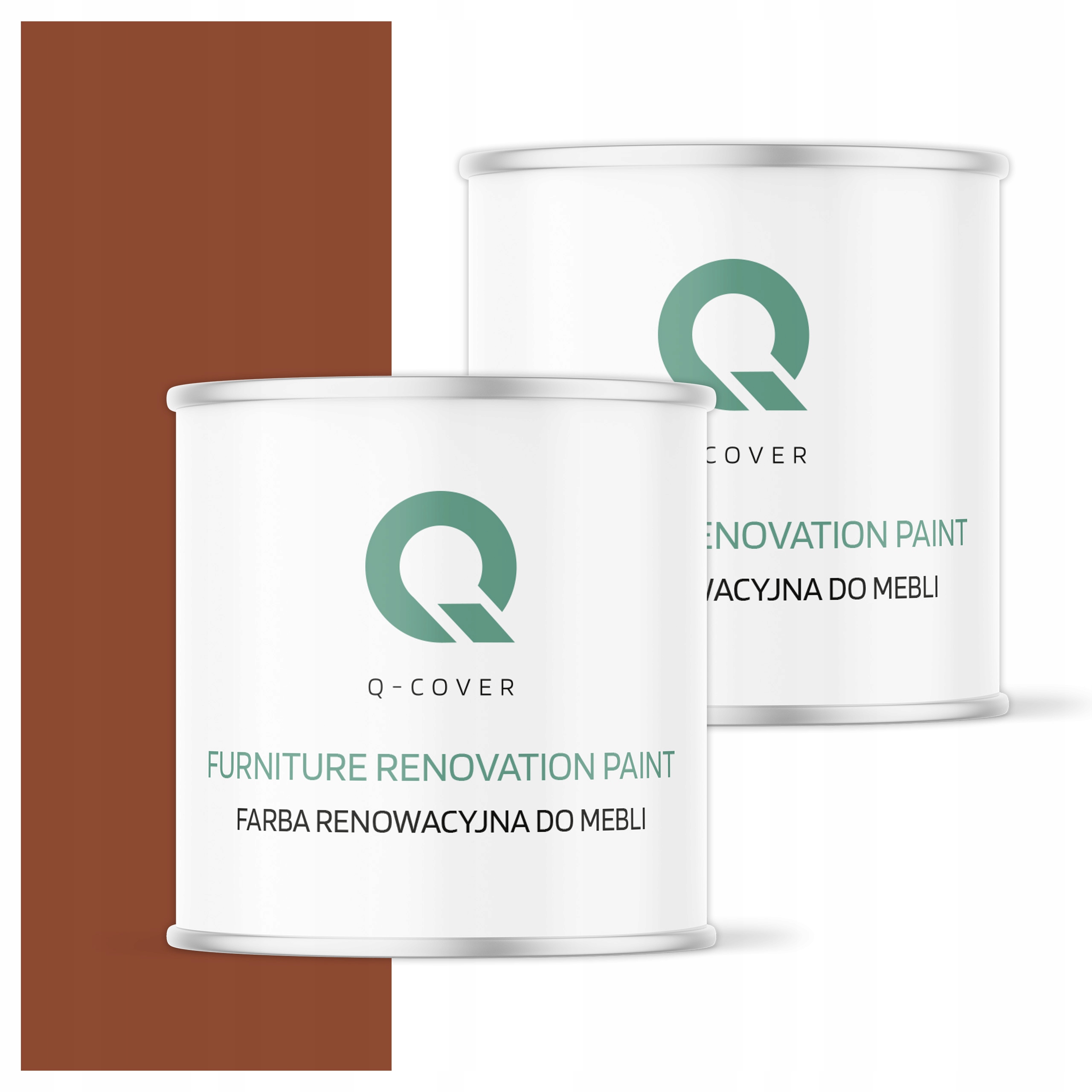 Farba na renováciu nábytku Mdf z dreva Ozdobná tehlová RAL8004 Saténová 2.5L