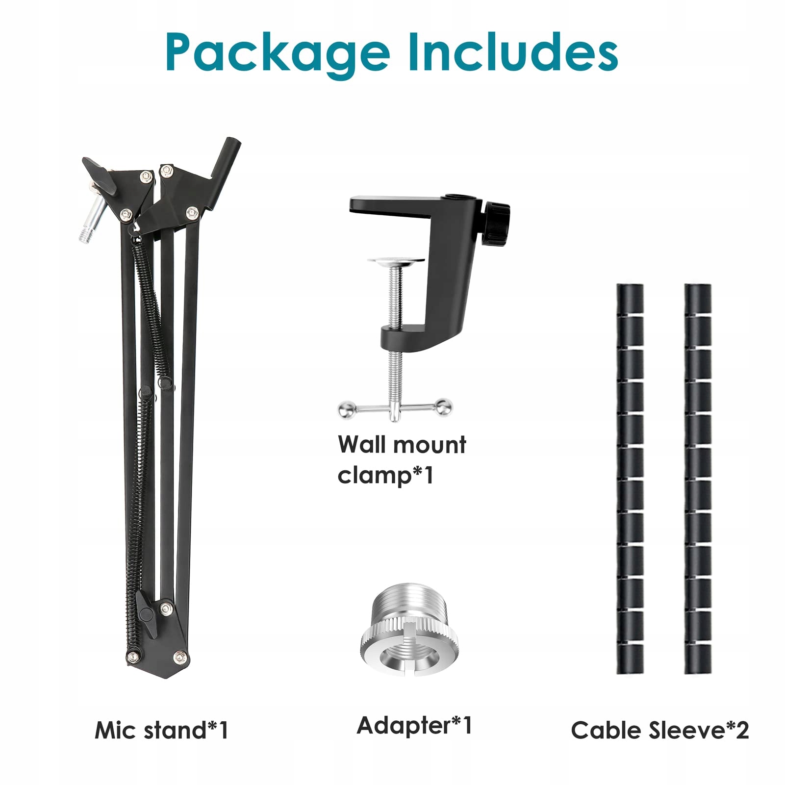 YOUSHARES Mikrofonowy Boom Arm Kompatybilny z FIFINE K688 XLR USB — miniatura 6