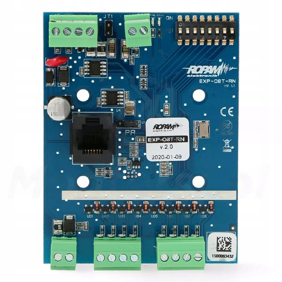EXP-O8T-RN EKSPANDER MODUŁ ROZSZERZEŃ 8 WYJŚĆ TRANZYSTOROWYCH DO NEO ROPAM Marka Ropam