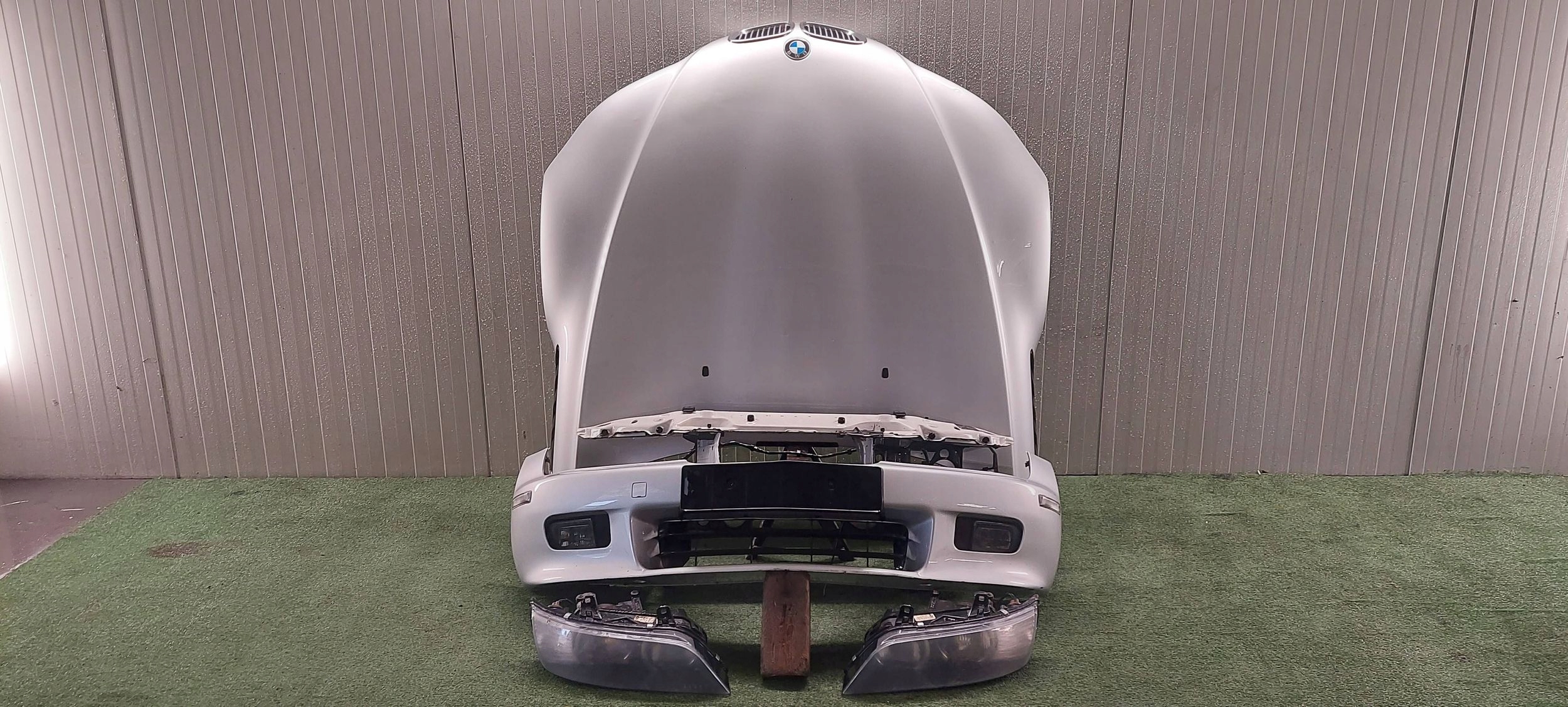 bumper front +sider BMW Z3 m-packet complete LAK: 354 TITANSILBER