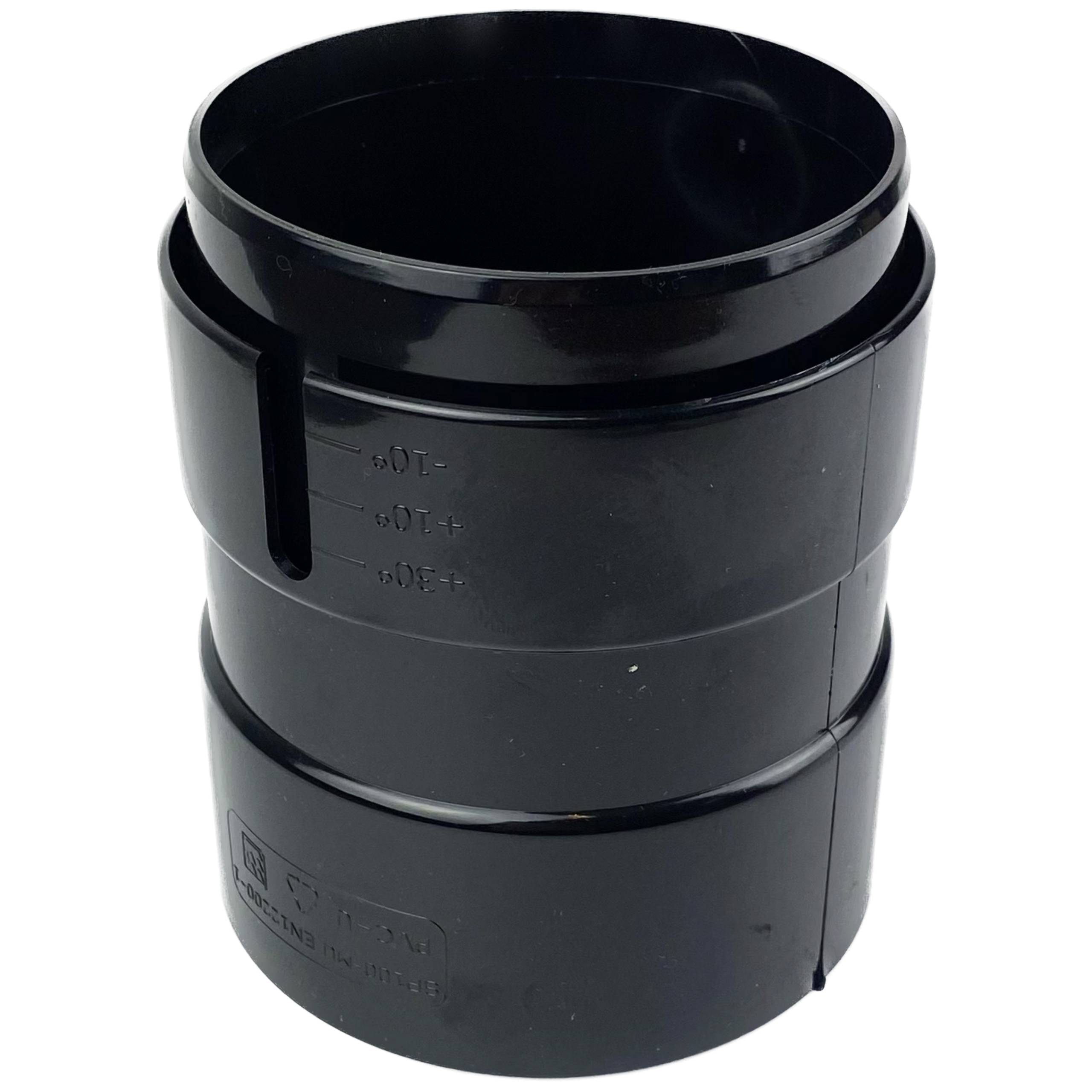 Mufa do rury spustowej 100mm GALECO PVC czarny RAL 9005