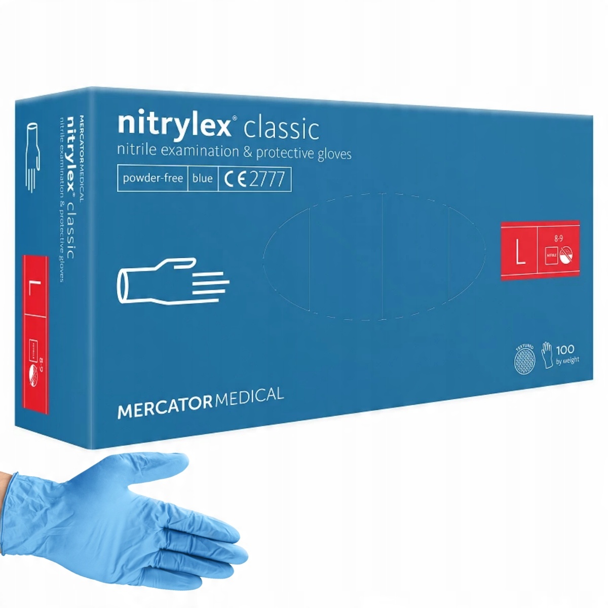 

Rękawice nitrylowe Mercator Nitrylex Classic L