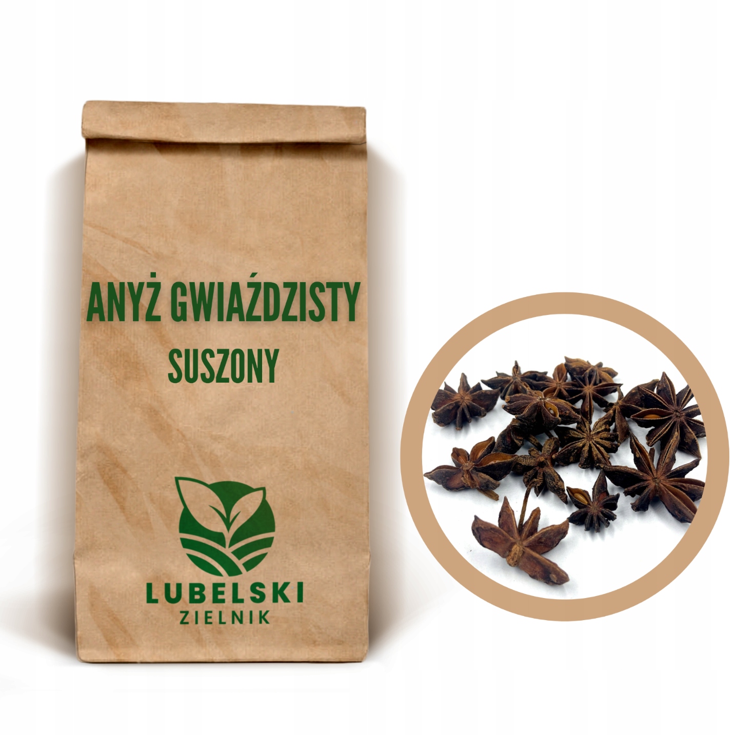 Levně Hvězdicový anýz Lubelski Zielnik 1 kg koření na svařené víno
