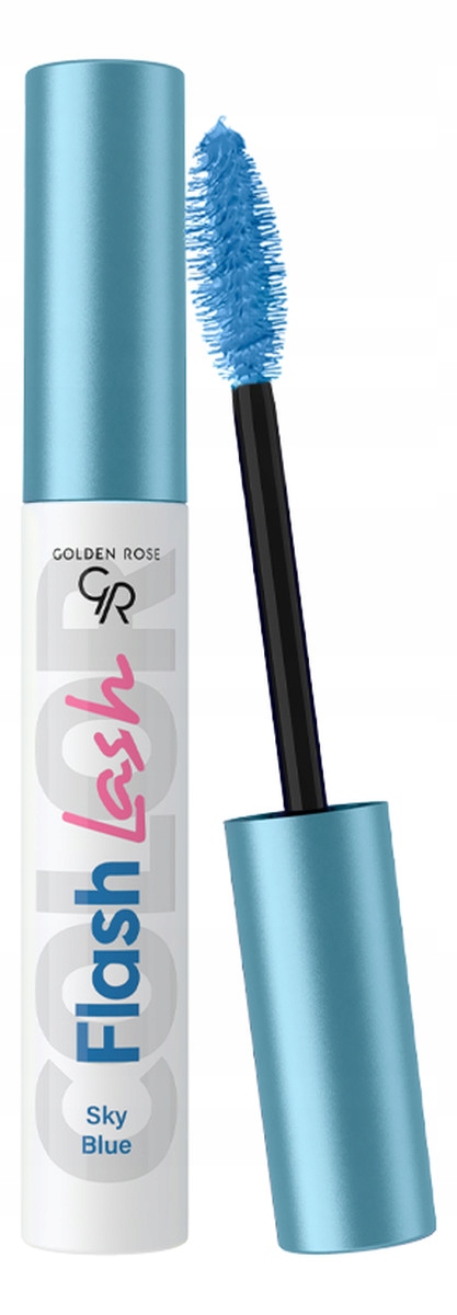 Golden Rose Flash Lash Kolorowy tusz do rzęs 9ml Błękit (03)
