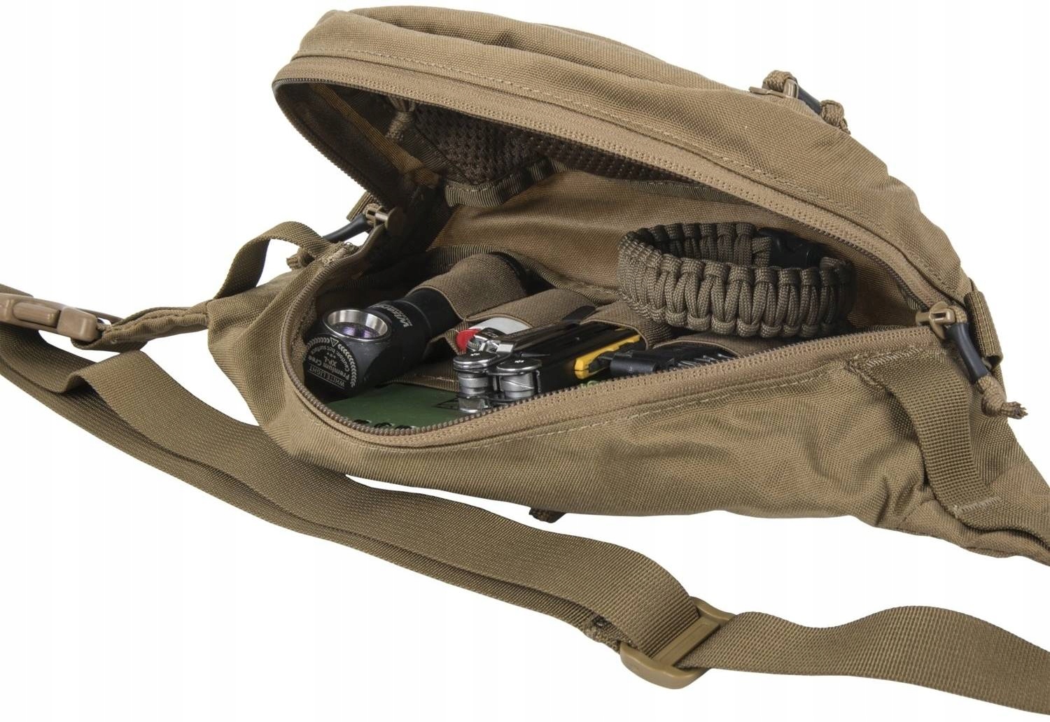 NERKA MĘSKA Saszetka Turystyczna biodrowa Bandicoot Helikon Czarna torba Kolor czarny