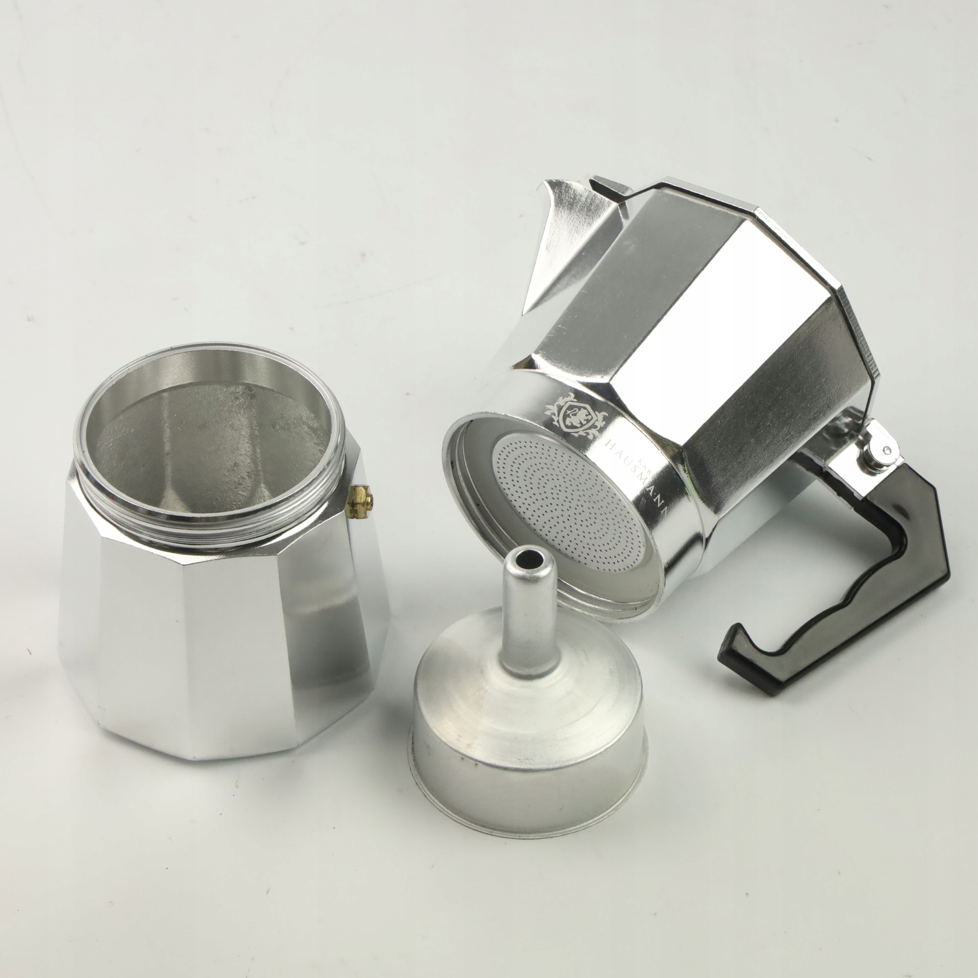 KAWIARKA ALUMINIOWA ZAPARZACZ DO KAWY KAFIETERKA WŁOSKA MOKA NA 6 FILIŻANEK