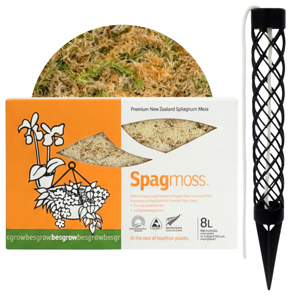 Levně Mech Sphagnum Palik Besgrow SpagMoss 100 g 8 l Palík na mech pro rostliny