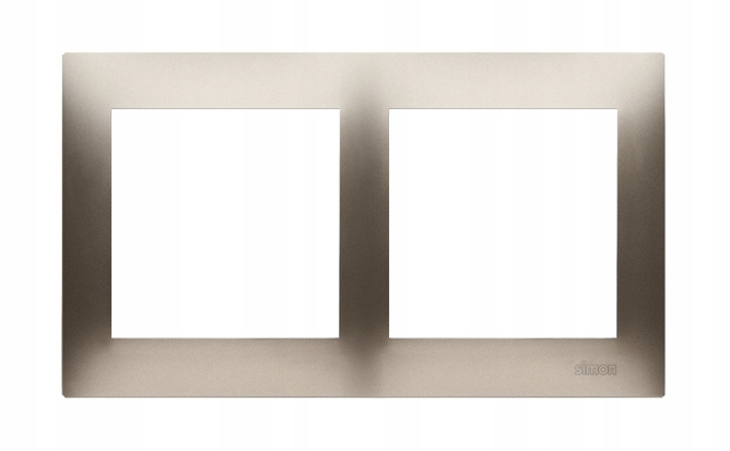 

Ramka podwójna Simon 54 Premium Złoty Mat DR2