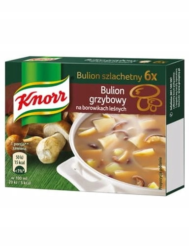 10 x ušlechtilý houbový vývar na lesních hříbcích Knorr 60 g
