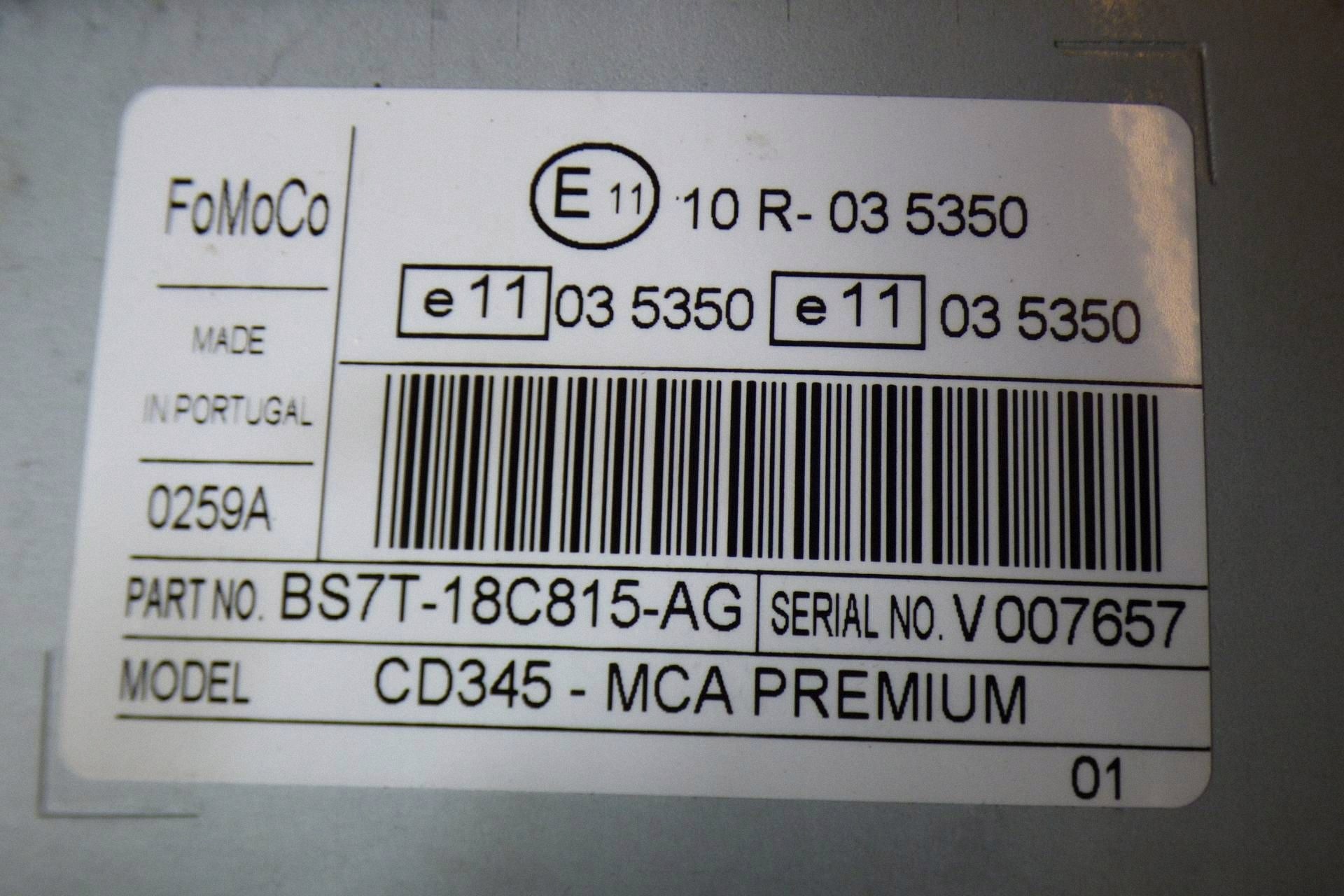 Ford Mondeo MK4 radio BS7T-18C815-AG