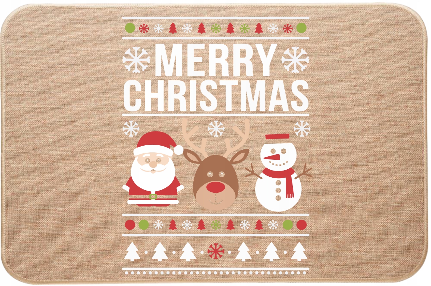Vianočná Rohožka Mikuláš Snehuliak Merry Vianoce Veselé Vianoce